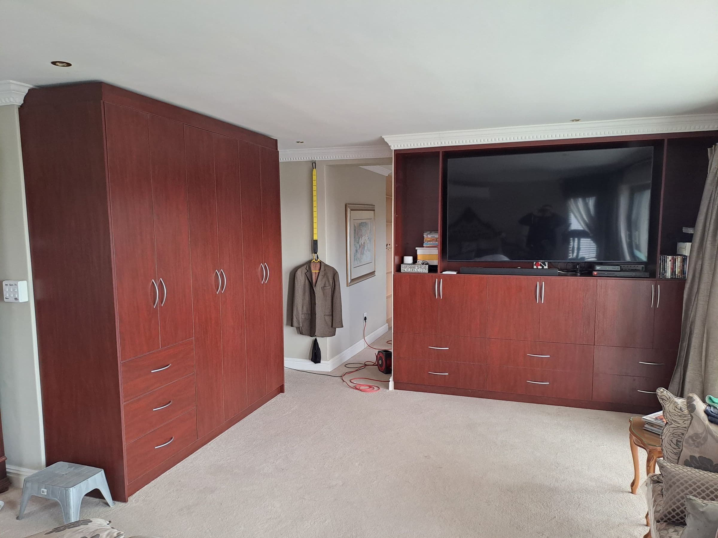 Bedroom TV Unit and Wardrobe